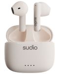 Безжични слушалки Sudio - A1, TWS, бели - 1t
