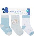 Бебешки термо чорапи KikkaBoo - 6-12 месеца, 3 броя, Little Fox - 1t