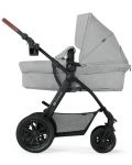 Бебешка количка 3 в 1 KinderKraft - Xmoov, светлосива - 2t