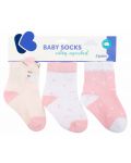 Бебешки чорапи с 3D уши KikkaBoo - Hippo Dreams, 0-6 месеца, 3 чифта - 1t