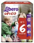 Бебешки пелени гащи Libero - Up&Go 6, 18 броя - 1t