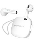 Безжични слушалки PowerLocus - PLX1, TWS, бели - 1t