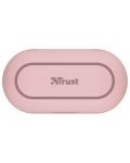 Безжични слушалки Trust - Nika Touch, TWS, розови - 8t