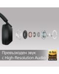 Безжични слушалки с микрофон Sony - WH-1000XM5, ANC, черни - 5t