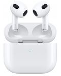 Безжични слушалки Apple - AirPods 3, Lightning Case, TWS, бели - 2t