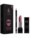 Bel London Комплект Rose like kiss - Червило Argan, N12 + Молив за устни, N123 - 1t