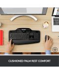 Комплект мишка и клавиатура Logitech - Desktop MK710, безжичен, черен - 2t