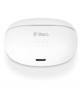 Безжични слушалки ttec - AirBeat Pro, TWS, ANC, бели - 5t