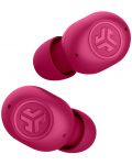 Безжични слушалки JLab - JBuds Mini, TWS, розови - 4t