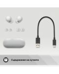 Безжични слушалки Sony - WF-C700N, TWS, ANC, бели - 11t