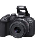 Безогледален фотоапарат Canon - EOS R10, RF-S 18-45 IS STM, Black + Обектив Canon - RF 50mm, F/1.8 STM - 4t
