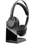 Безжични слушалки Plantronics - Voyager Focus UC USB-C, ANC, черни - 1t