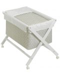 Бебешка кошара Interbaby - Със спален комплект, бежов - 1t