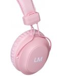 Безжични слушалки с микрофон PowerLocus - Louise&Mann 5, розови - 3t