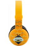 Детски слушалки BuddyPhones - Wave Bee, безжични, жълти - 3t