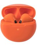 Безжични слушалки Moye - Aurras 2, TWS, оранжеви - 1t