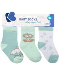 Бебешки термо чорапи KikkaBoo - 6-12 месеца, 3 броя, Jungle King - 1t