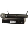 Безжична микрофонна система Shure - BLX24RE/SM58-R12, черна - 1t