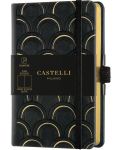 Бележник Castelli Copper & Gold - Art Deco Gold, 9 x 14 cm, бели листове - 1t