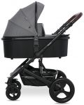 Бебешка количка Lorelli - Boston, с адаптори, Dolphin Grey - 4t