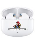 Безжични слушалки OTL Technologies - Core Mario Kart, TWS, бели - 4t