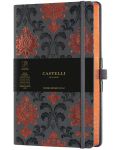 Бележник Castelli Copper & Gold - Baroque Copper, 13 x 21 cm, бели листове - 1t