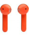 Безжични слушалки с микрофон JBL - T225 Ghost, TWS, оранжеви - 3t