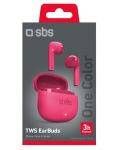 Безжични слушалки SBS - One Color, TWS, розови - 2t