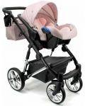 Бебешка количка 3 в 1 Adbor - Avenue 3D, розова - 5t
