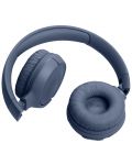 Безжични слушалки с микрофон JBL - Tune 520BT, сини - 6t