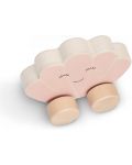Бебешка дървена играчка Jollein - Количка, Shell Pink - 4t