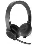 Безжични слушалки Logitech - Zone Wireless, Graphite - 1t