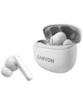 Безжични слушалки Canyon - TWS-8, бели - 1t
