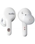 Безжични слушалки Sudio - A2, TWS, ANC, бели - 2t