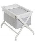 Бебешка кошара Interbaby - Със спален комплект, сив - 1t