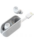 Безжични слушалки с микрофон JLab - GO Air, TWS, бели/сиви - 2t