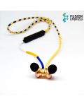Безжични слушалки Fusion Embassy - Tribal Warrior, жълти/сини - 5t