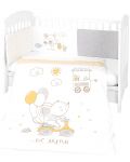 Бебешки спален комплект от 2 части KikkaBoo - Joyful Mice, 70/140 - 1t