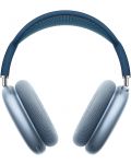 Безжични слушалки с микрофон Apple - AirPods Max, Sky Blue - 1t
