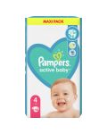 Бебешки пелени Pampers - Active Baby 4, 58 броя - 2t