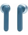 Безжични слушалки с микрофон JBL - T225 TWS, сини - 3t