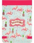 Бележник с ластик Santoro - Flamingos - 2t