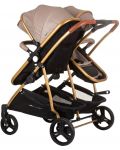 Бебешка количка за близнаци Chipolino - Дуо Смарт, златисто бежова - 3t