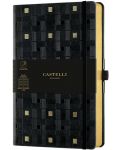 Бележник Castelli Copper & Gold - Weaving Gold, 9 x 14 cm, линиран - 1t
