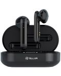 Безжични слушалки Tellur - Flip, TWS, черни - 1t