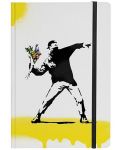 Бележник Pininfarina Banksy Collection - Flower, A5 - 1t