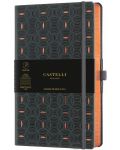 Бележник Castelli Copper & Gold - Rice Grain Copper, 9 x 14 cm, линиран - 1t