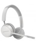 Безжични слушалки с микрофон Energy Sistem - Office 6, бели/сиви - 2t