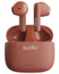 Безжични слушалки Sudio - A1, TWS, сиена - 1t