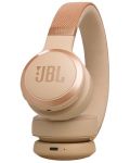 Безжични слушалки JBL - Live 670NC, ANC, Sandstone - 2t
